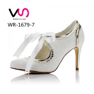 WR-1679-7 Embroidery Lace with Flower Edge 9cm Heel Height