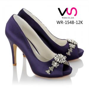 WR-1548-12K Purple Color 10cm with Platform Open Shoe Toe