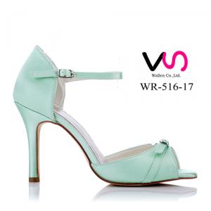 WR-516-17 9cm Heel Height Mint Color Evening Shoes Party Shoes