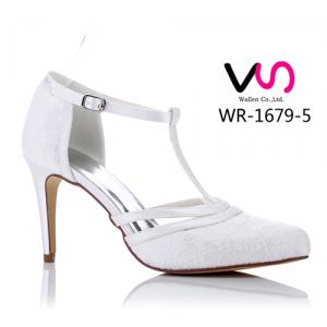 WR-1679-5 Lace Wedding Bridal Shoes by 9cm Heel 