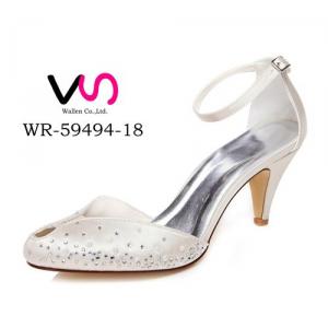 WR-59494-18 6.8cm Ivory Color Rhinestones with Special Peep Shoe Toe