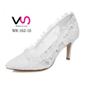 8cm Heel Height Nice Lace Delicated Wedding Bridal Shoes