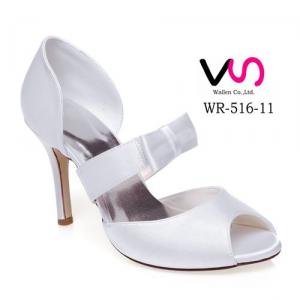 WR-516-11 Ivory Color Bridal Shoes with Bow Made in China