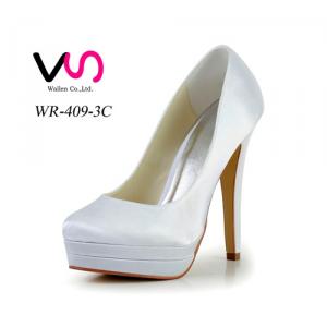 Super high heel double platform pump shoe for wedding bridal shoes
